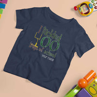 Personalized 100TH Day Of School Football T Shirt For Kid Custom Text I Tackled 100 Days Of School