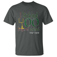 Personalized 100TH Day Of School Football T Shirt Custom Text I Tackled 100 Days Of School
