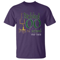 Personalized 100TH Day Of School Football T Shirt Custom Text I Tackled 100 Days Of School