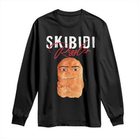 Funny Skibidi Toilet Rizzler Long Sleeve Shirt Brainrot Memes Rizz