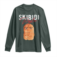 Funny Skibidi Toilet Rizzler Long Sleeve Shirt Brainrot Memes Rizz