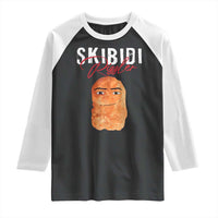 Funny Skibidi Toilet Rizzler Raglan Shirt Brainrot Memes Rizz