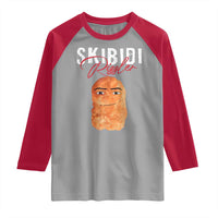 Funny Skibidi Toilet Rizzler Raglan Shirt Brainrot Memes Rizz