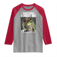Funny Sometimes I Just Be Fartin Cowboy Frog Raglan Shirt - Wonder Print Shop