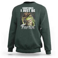 Funny Sometimes I Just Be Fartin Cowboy Frog Sweatshirt - Wonder Print Shop