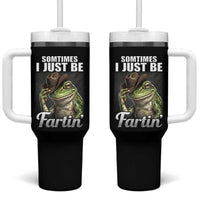 Funny Sometimes I Just Be Fartin Cowboy Frog Tumbler With Handle - Wonder Print Shop