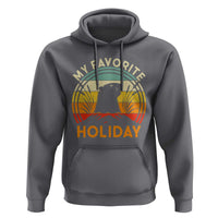 Funny Groundhog Day Hoodie My Favorite Holiday Retro Vintage Woodchuck - Wonder Print Shop