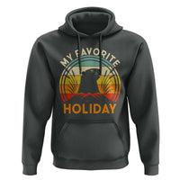 Funny Groundhog Day Hoodie My Favorite Holiday Retro Vintage Woodchuck - Wonder Print Shop