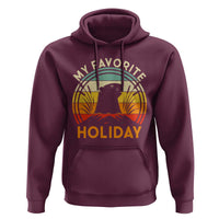 Funny Groundhog Day Hoodie My Favorite Holiday Retro Vintage Woodchuck - Wonder Print Shop