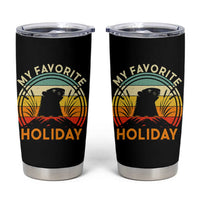 Funny Groundhog Day Tumbler Cup My Favorite Holiday Retro Vintage Woodchuck - Wonder Print Shop