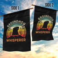 Funny Groundhog Whisperer Garden Flag Retro Vintage Woodchuck Lover - Wonder Print Shop