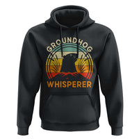 Funny Groundhog Whisperer Hoodie Retro Vintage Woodchuck Lover - Wonder Print Shop
