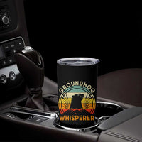 Funny Groundhog Whisperer Tumbler Cup Retro Vintage Woodchuck Lover - Wonder Print Shop