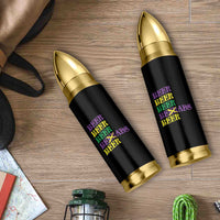 Funny Mardi Gras Drinking Bullet Tumbler Retro Beads Beer Carnival Party - Wonder Print Shop