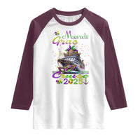 Funny Mardi Gras Cruise 2025 Raglan Shirt Trip New Orleans Family Matching
