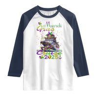 Funny Mardi Gras Cruise 2025 Raglan Shirt Trip New Orleans Family Matching