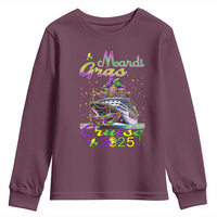 Funny Mardi Gras Cruise 2025 Youth Sweatshirt Trip New Orleans Family Matching