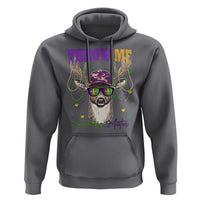 Funny Mardi Gras Mississippi Deer Hoodie Throw Me Something Mister Beads