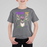 Funny Mardi Gras Mississippi Deer T Shirt For Kid Throw Me Something Mister Beads