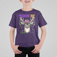 Funny Mardi Gras Mississippi Deer T Shirt For Kid Throw Me Something Mister Beads