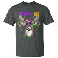 Funny Mardi Gras Mississippi Deer T Shirt Throw Me Something Mister Beads