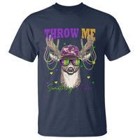 Funny Mardi Gras Mississippi Deer T Shirt Throw Me Something Mister Beads
