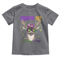 Funny Mardi Gras Mississippi Deer Toddler T Shirt Throw Me Something Mister Beads