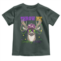 Funny Mardi Gras Mississippi Deer Toddler T Shirt Throw Me Something Mister Beads