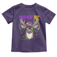 Funny Mardi Gras Mississippi Deer Toddler T Shirt Throw Me Something Mister Beads