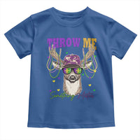 Funny Mardi Gras Mississippi Deer Toddler T Shirt Throw Me Something Mister Beads