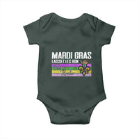 Funny Mardi Gras Laissez Les Bon Temps Rouler Baby Onesie Fleur De Lis Glitter Print