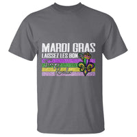 Funny Mardi Gras Laissez Les Bon Temps Rouler T Shirt Fleur De Lis Glitter Print