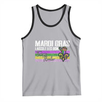 Funny Mardi Gras Laissez Les Bon Temps Rouler Tank Top Fleur De Lis Glitter Print