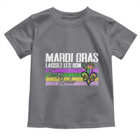 Funny Mardi Gras Laissez Les Bon Temps Rouler Toddler T Shirt Fleur De Lis Glitter Print