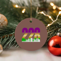 Funny Mardi Gras In Biloxi Mississippi Ceramic Ornament 228 Skyline Area Code