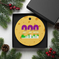 Funny Mardi Gras In Biloxi Mississippi Ceramic Ornament 228 Skyline Area Code