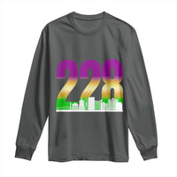 Funny Mardi Gras In Biloxi Mississippi Long Sleeve Shirt 228 Skyline Area Code