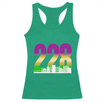 Funny Mardi Gras In Biloxi Mississippi Racerback Tank Top 228 Skyline Area Code