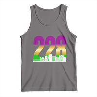Funny Mardi Gras In Biloxi Mississippi Tank Top 228 Skyline Area Code