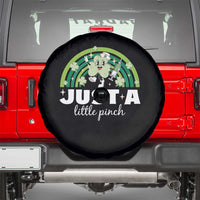 Funny St Patrick's Day Nurse Spare Tire Cover Just A Little Pinch Rainbow Shamrock