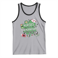 Funny St Patrick's Day Nurse Tank Top Nurses Love Shenanigans Nurse Life Shamrock