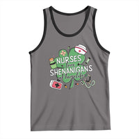 Funny St Patrick's Day Nurse Tank Top Nurses Love Shenanigans Nurse Life Shamrock