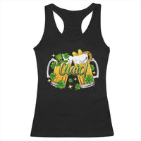 Funny St Patrick's Day Irish Beer Drinking Craic Racerback Tank Top