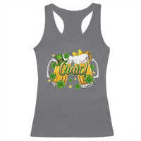 Funny St Patrick's Day Irish Beer Drinking Craic Racerback Tank Top