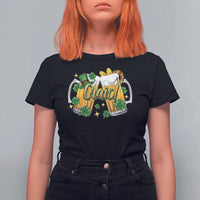 Funny St Patrick's Day Irish Beer Drinking Craic T Shirt For Women