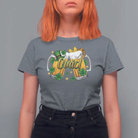 Funny St Patrick's Day Irish Beer Drinking Craic T Shirt For Women