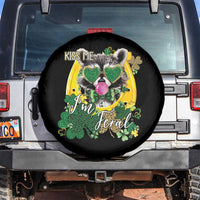 Funny St Patrick's Day Racoon Spare Tire Cover Kiss Me I'm Feral Horseshoe Shamrock