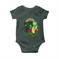 Funny St Patrick's Day Horse Baby Onesie Happy St Horsetrick's Day Shamrock
