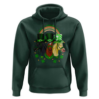 Funny St Patrick's Day Horse Hoodie Happy St Horsetrick's Day Shamrock