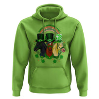 Funny St Patrick's Day Horse Hoodie Happy St Horsetrick's Day Shamrock